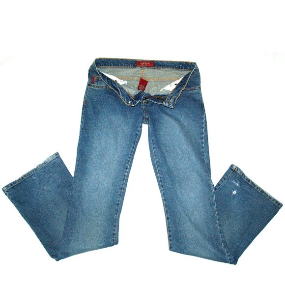 Tyte Jeans Vintage Inspired - Style# 17560UAJ - Women's Flared Blue Denim 31x32 - Picture 3 of 12